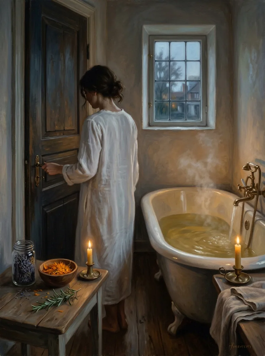 Bain de plantes — lavande, calendula et romarin