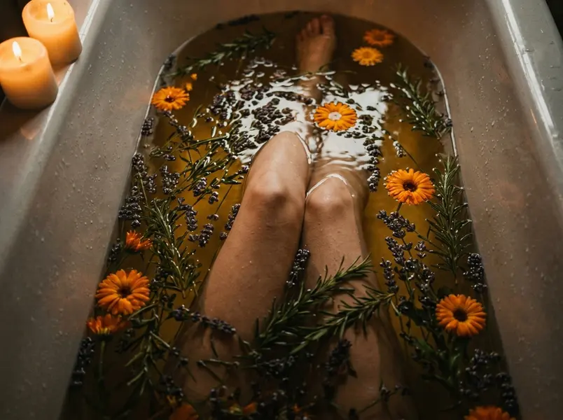 Le bain de plantes