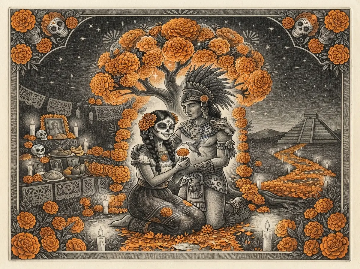 La fleur du Día de Muertos : le cempasúchil